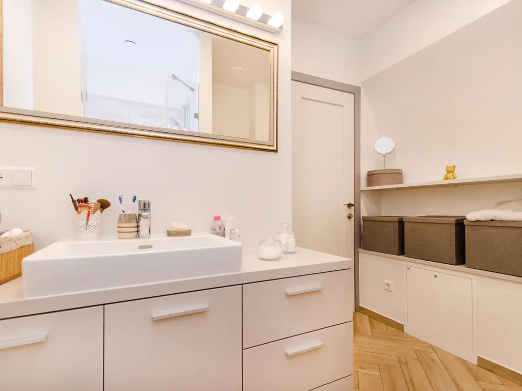 Bathroom storage vanity - Chameleon Property Rehabs