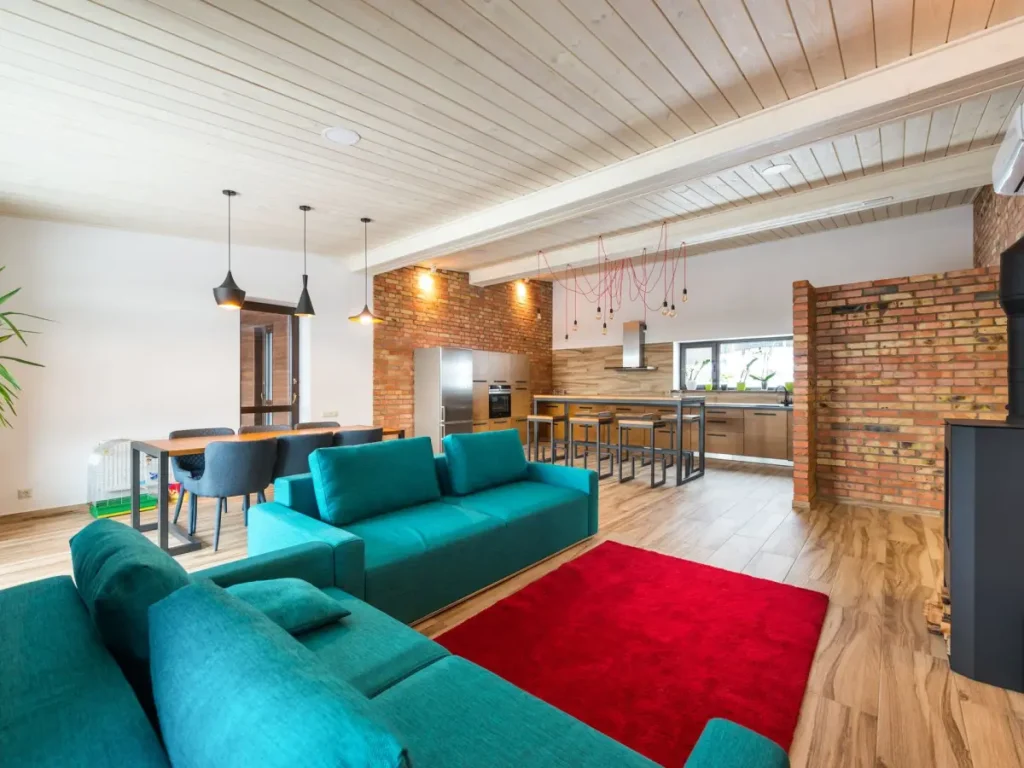 Open plan home interior - Chameleon Property Rehabs